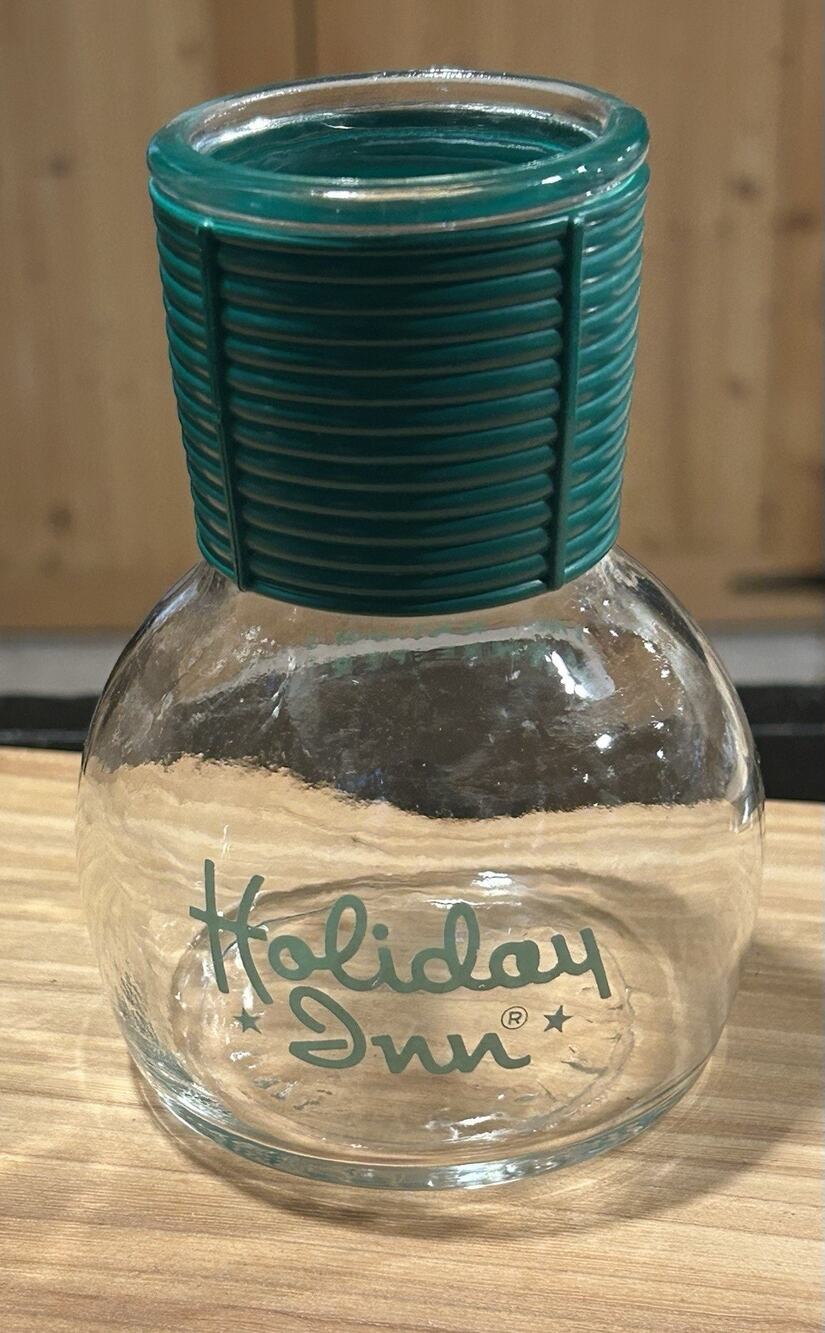 Holiday Inn Collectible Tea Carafe "Hottle" Jeannette Glass